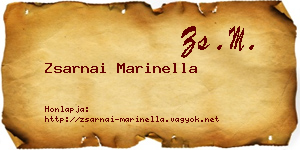 Zsarnai Marinella névjegykártya